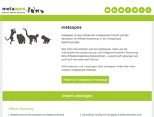Tablet Screenshot of metaapes.de